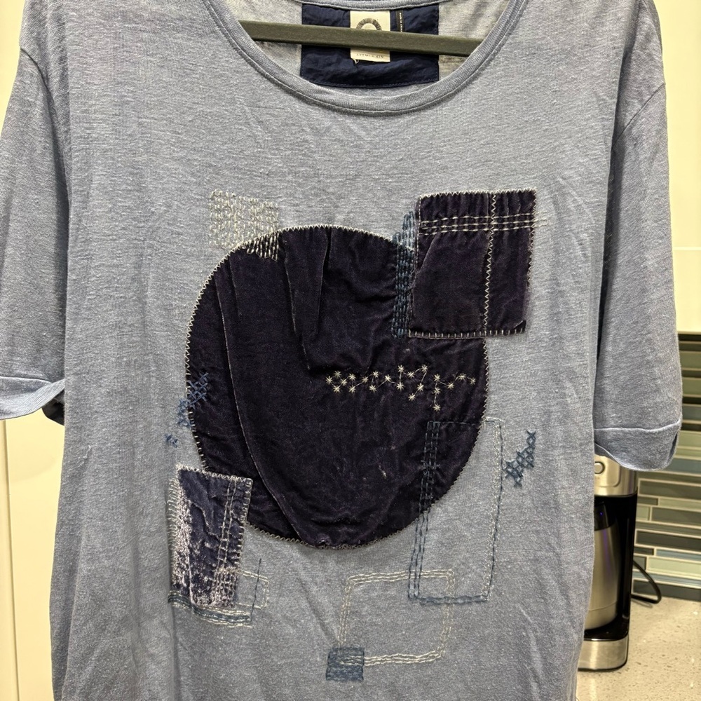 Anthropologie Akemi + Kin linen patchwork top - Picture 5 of 8